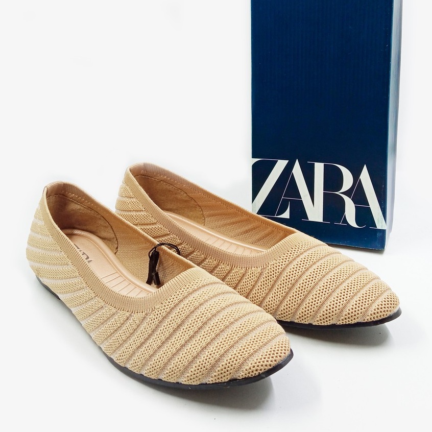 Sepatu Wanita Zara FlatShoes Sepatu Flat Cewek Sepatu Wanita Terbaru Sepatu Kerja Wanita Sepatu Flat Zara Fashionable Model Ballerina