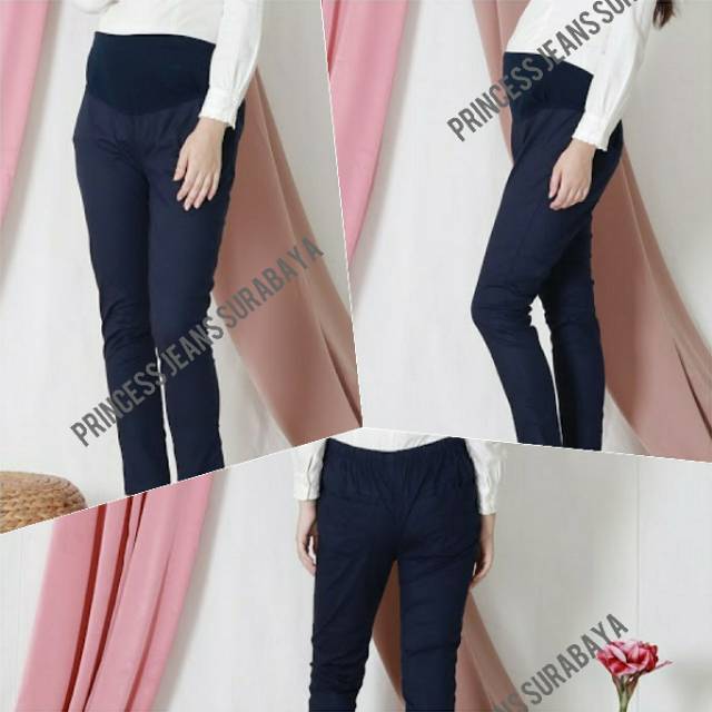 Celana Hamil / ADEM &amp; NYAMAN - KATUN STRETCH / celana bumil / celana ibu hamil / maternity pants / celana hamil kerja