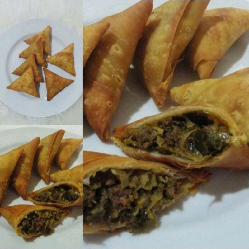 

samboza isi daging sapi pedas frozen (beku)
