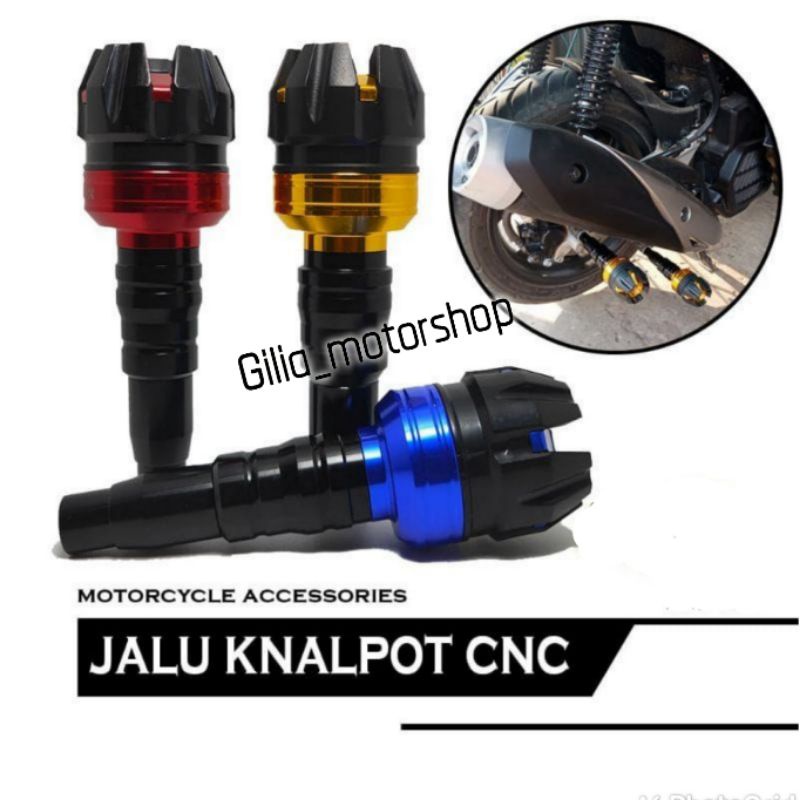 Jalu Knalpot Variasi Frame Slider CNC Jalu Pelindung Knalpot Nmax R15 Vixion Vario 125 150 Mio