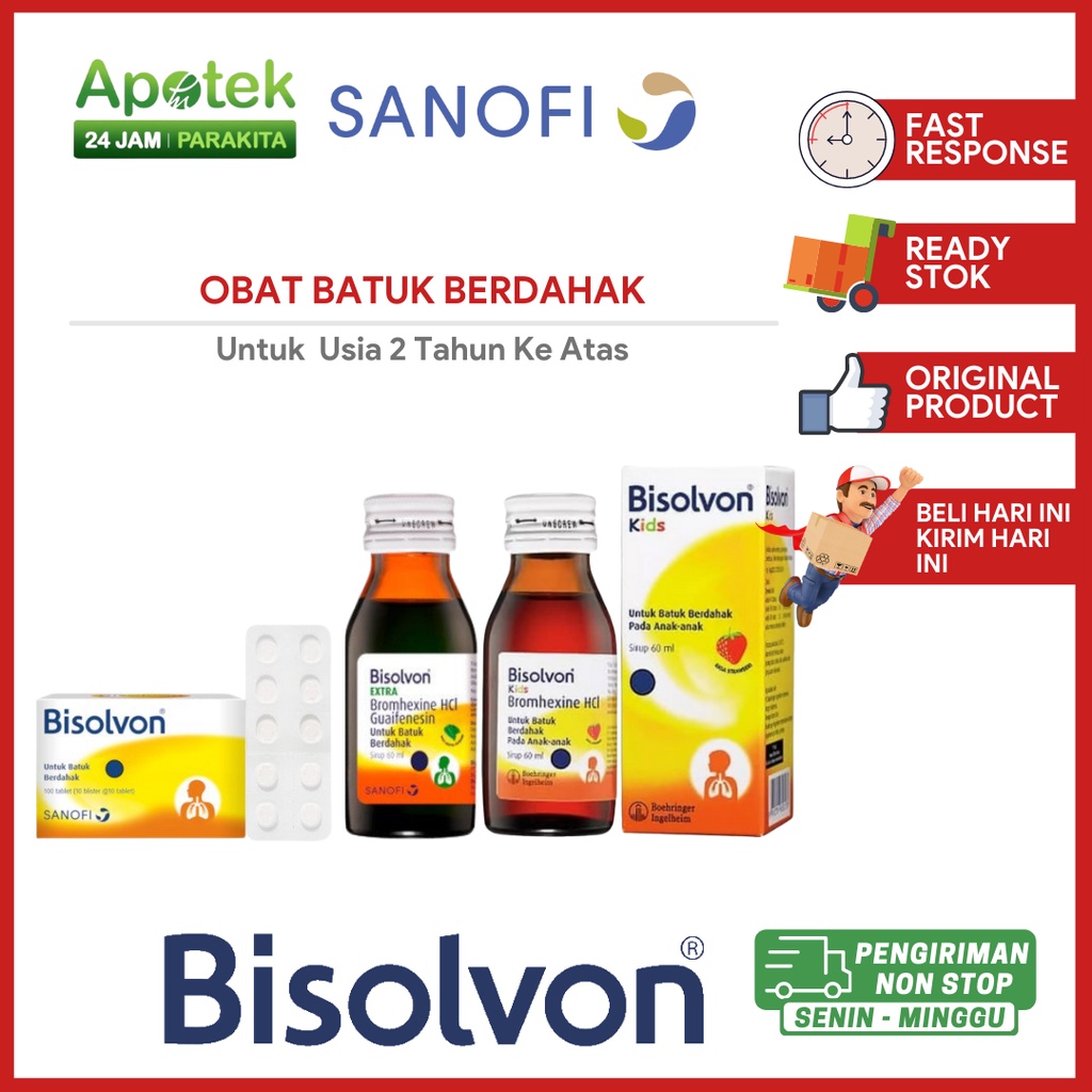 Bisolvon Tablet / Bisolvon Syrup / Dewasa Dan Anak-Anak / Obat Batuk Berdahak