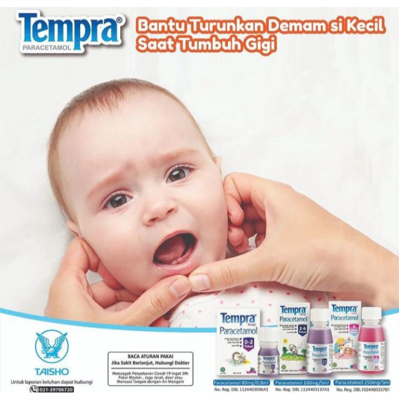 Tempra Sirup 60 ml (Obat Demam anak) || Tempra