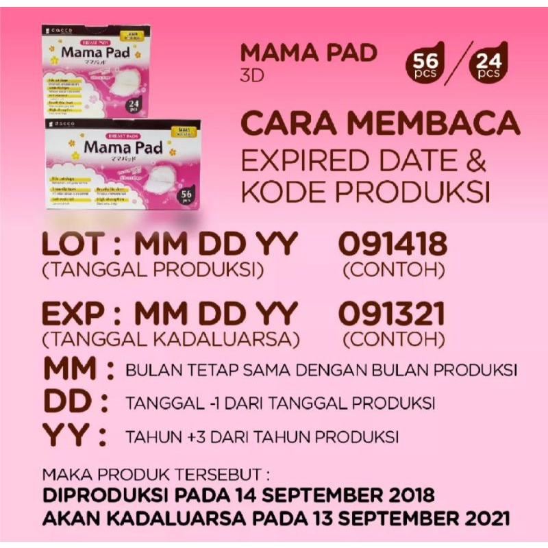 Breast Pad Dacco Mama Pad isi 56 bh