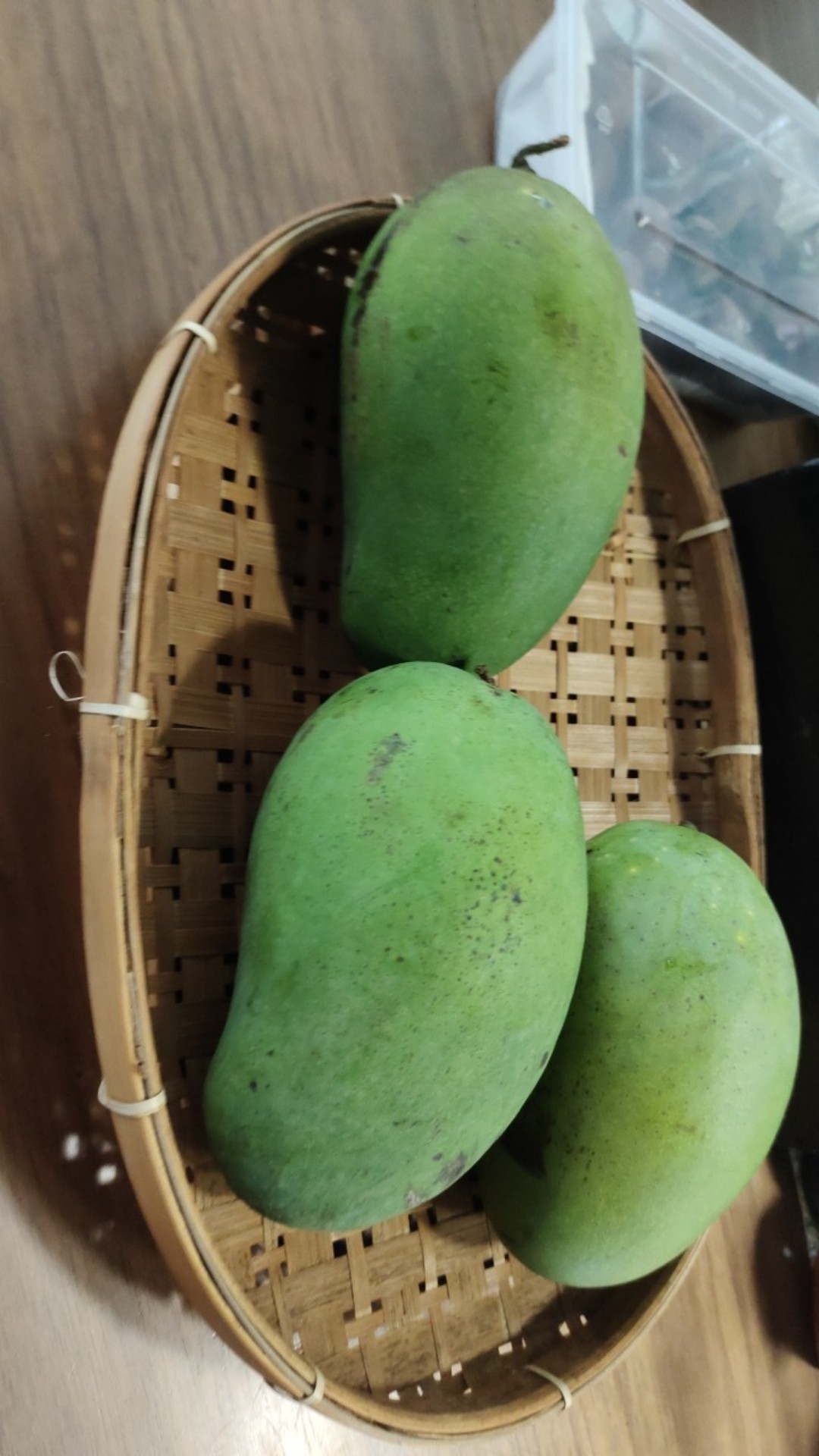 K15xl - Keranjang Anyaman Bambu Piring Oval 31x23x5 Cm Alas Wadah Sayur Lalaban Buah Bumbu Dapur