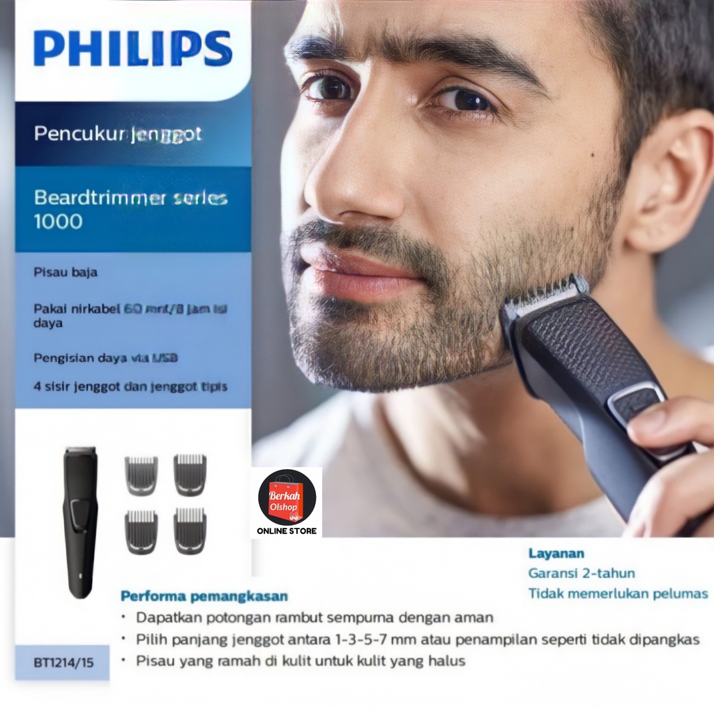 PHILIPS BT1214 | PHILIPS BT 1214 | ALAT CUKUR JANGGUT JENGGOT SHAVER