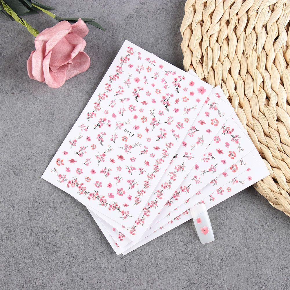 Preva Stiker Nail Art DIY Beauty Blossom Flower Desain Pola Bunga Dekorasi Kuku