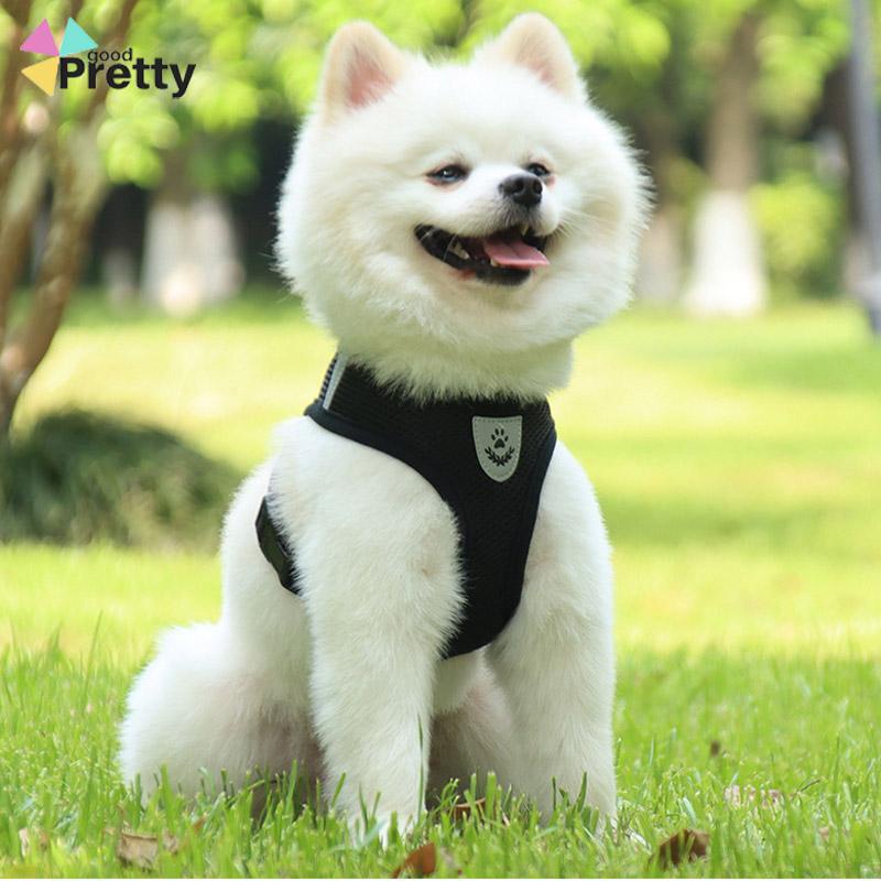 Pet Chest Back Leash Mesh Strip Reflektif Crossing Road Perlengkapan Hewan Peliharaan tahan aus - PD