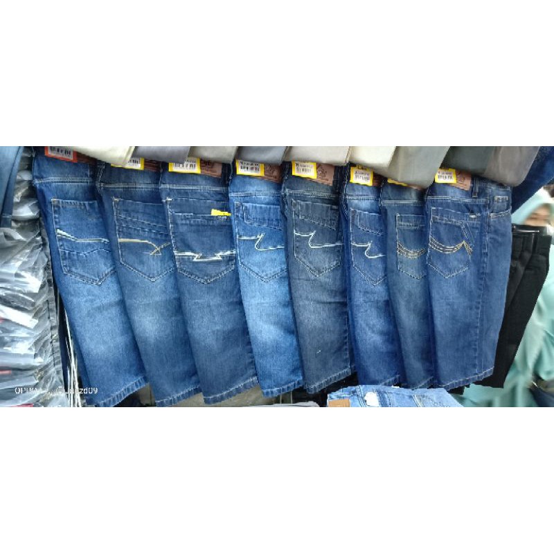 CELANA PENDEK COWOK JEANS DENIM NON STREAT |NORMAL 27-38