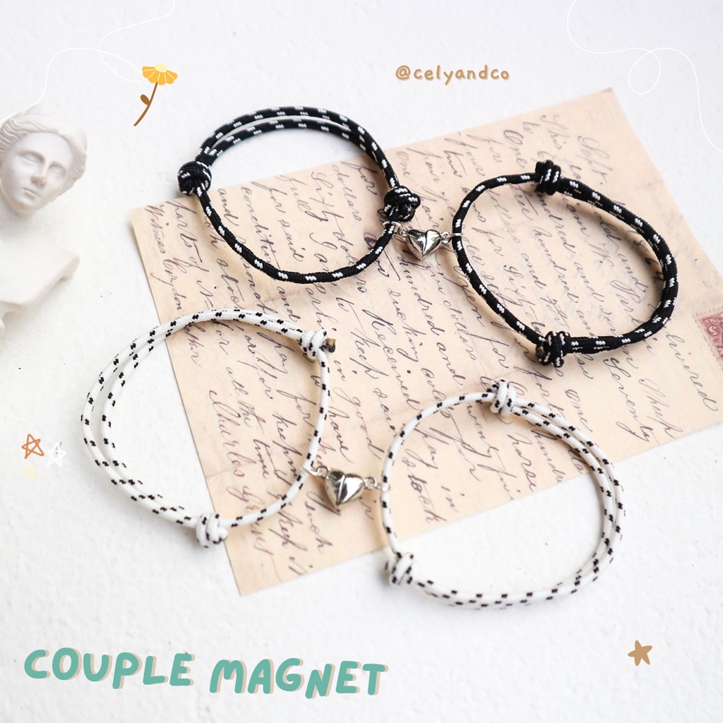 Gelang Couple Tali Magnet Love