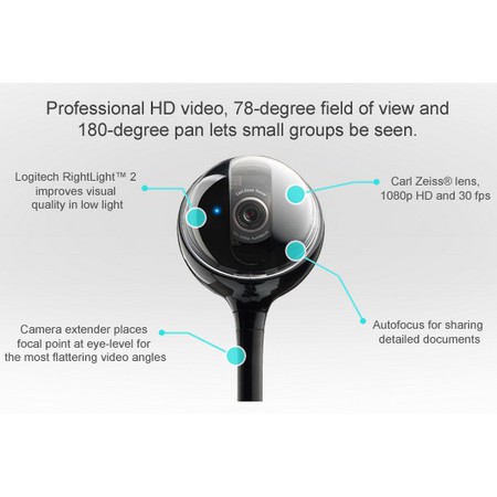 Webcam logitech bcc950 ConferenceCam for pc &amp; mac - web camera logitech for business bcc950 - kamera