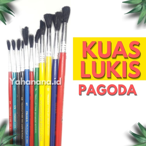 

KUAS LUKIS SATUAN/ KUAS LUKIS PAGODA / KUAS LUKIS MURAH