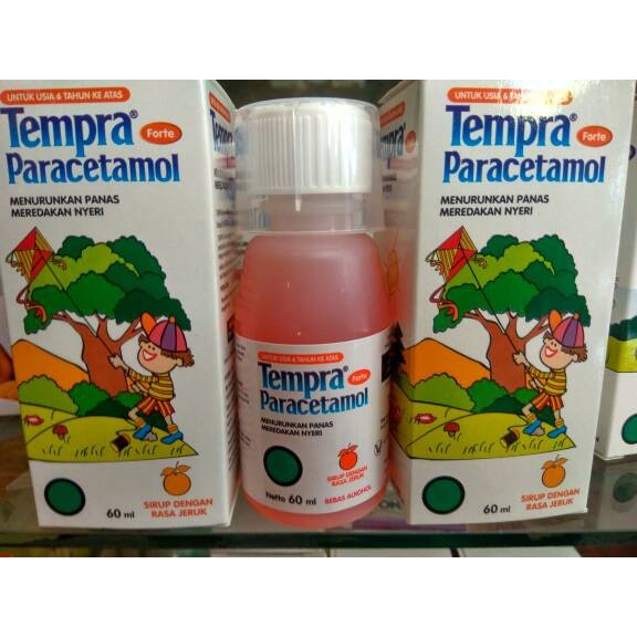 Tempra Forte Sirup 60 ml / Parasetamol / Obat Demam / Nyeri bayi& anak