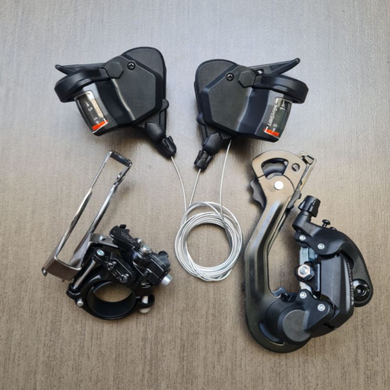 Mini groupset microshift 3X9 SPEED shifter RD FD sepeda MTB CTB LIPAT