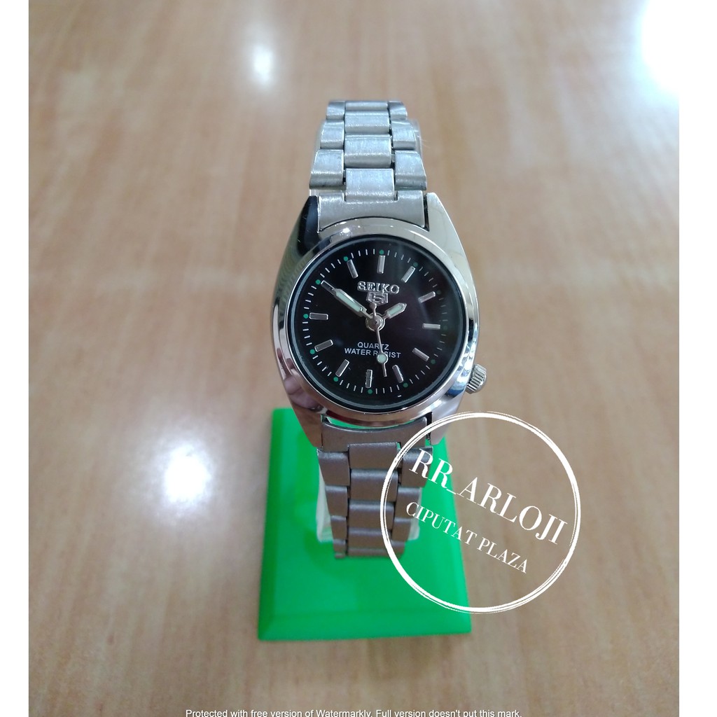 Jam Tangan Wanita Seiko 5 Stainless Steel Analog Quartz Baru Terlaris