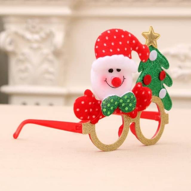 Kacamata Natal Bear Snowman Murah Aksesories Christmas Murah Grosir