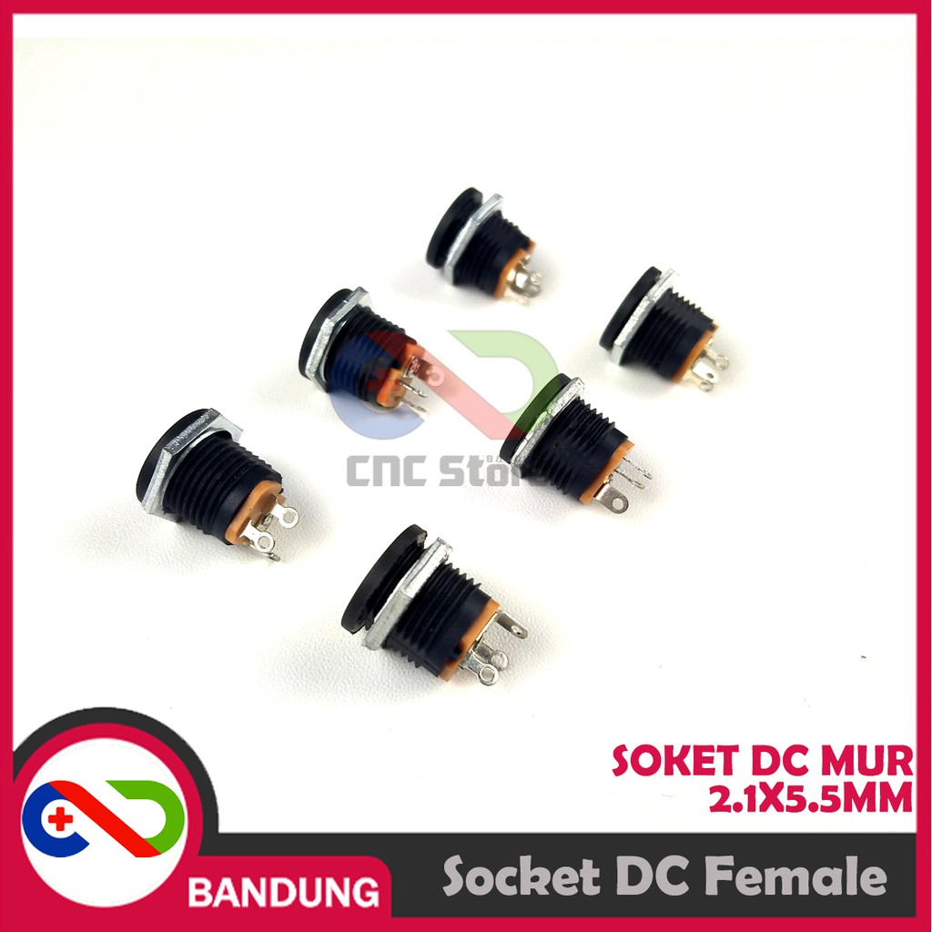 SOCKET SOKET DC MUR 2.1X5.5MM PANEL MOUNT FEMALE POWER SUPPLY BULAT