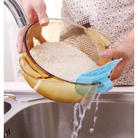 TRQ7CV Klip Penyaring Air Untuk Mangkuk Cuci Beras Atau Buah - Merah Muda S471Zgs