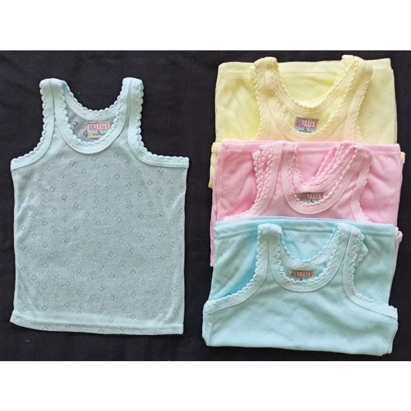 SINGLET ANAK MURAH RAFFA SMLXLXXL (0-4 TAHUN) /3 PCS