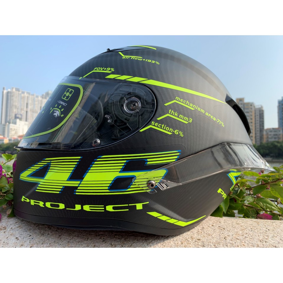 MRC 46 ROSSI K3 Helm  Motor  Full Face untuk  Pria Wanita  