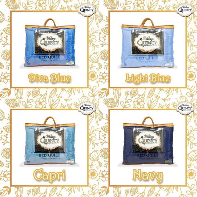Bedcover vallery quincy quilt TANPA SPREI