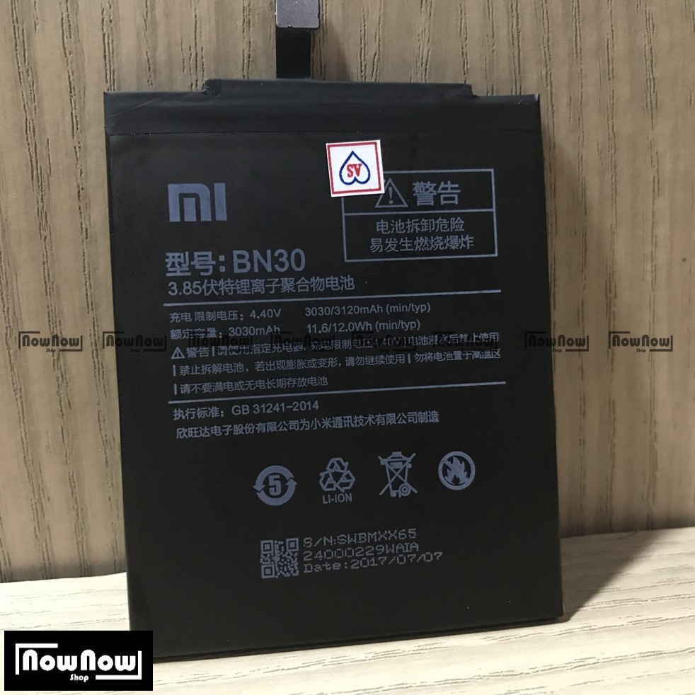 Baterai XiaoMi Mi Redmi 4A BN30 Original Batre Batrai Battery HP