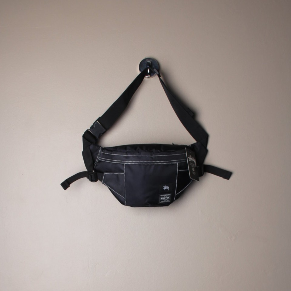 Tas Selempang Sling Bag Stussy | TAS WAISTBAG STUSSY HEAD PORTER YOSHIDA BLACK