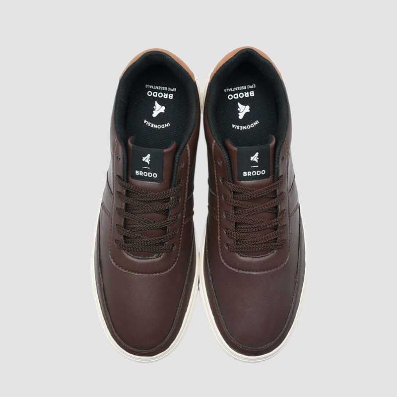 Brodo Original Best Seller - Sneaker Base Court Lite Dark Choco Ow