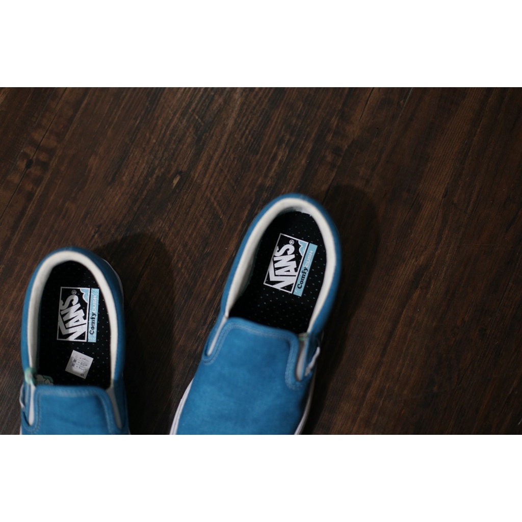 Vans Slip On Washed Canvas Carbeansea Original