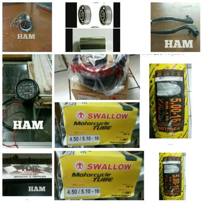 ban luar 500 16 dan ban dalam dan spare part dll #HAM