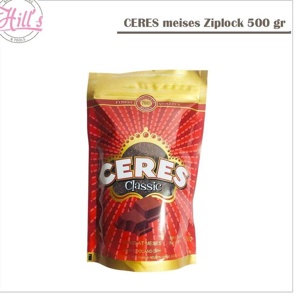 

[KODE XV932] Meises CERES 500 gr Ziplock / Meses / Coklat Butir