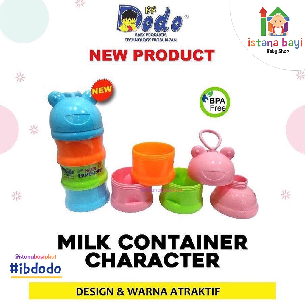 Dodo Milk Container Character DAC065 - Wadah susu bubuk