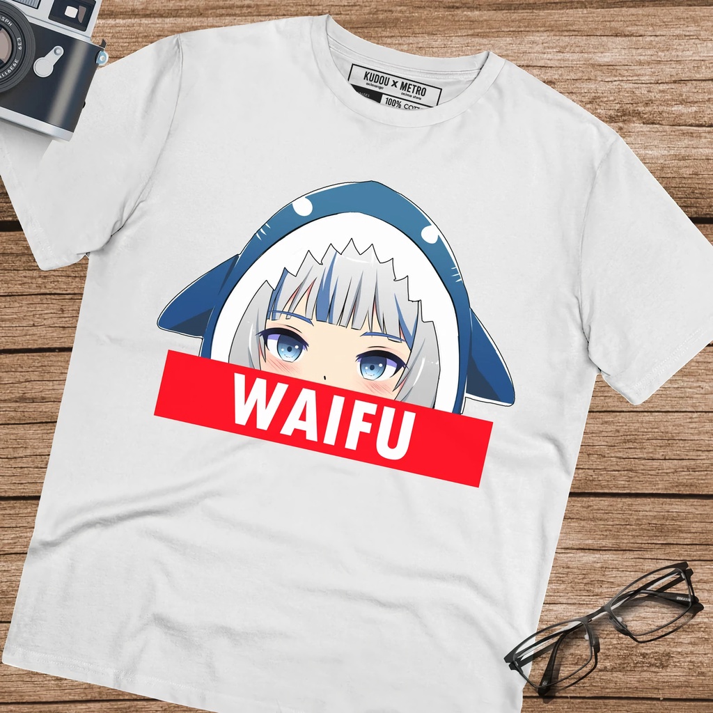 Tshirt Gawr Gura as Waifu Kawaii Premium Unisex