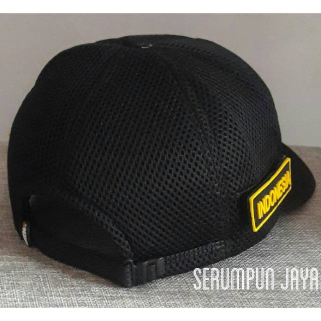 TOPI GADA PRATAMA - TOPI GADA PRATAMA SECURITY 3PATCH JARING VELCRO HITAM