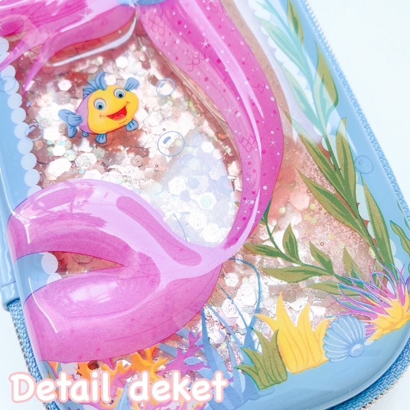 

Kotak Pensil Mermaid / Putri Duyung Glitter Premium