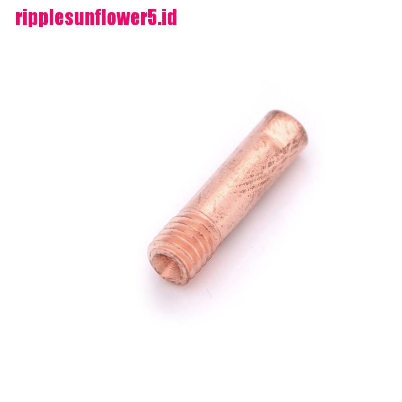 10pcs Nozzle Gas 15AK-0.8mm Mig Mag Welding Torch Warna Emas