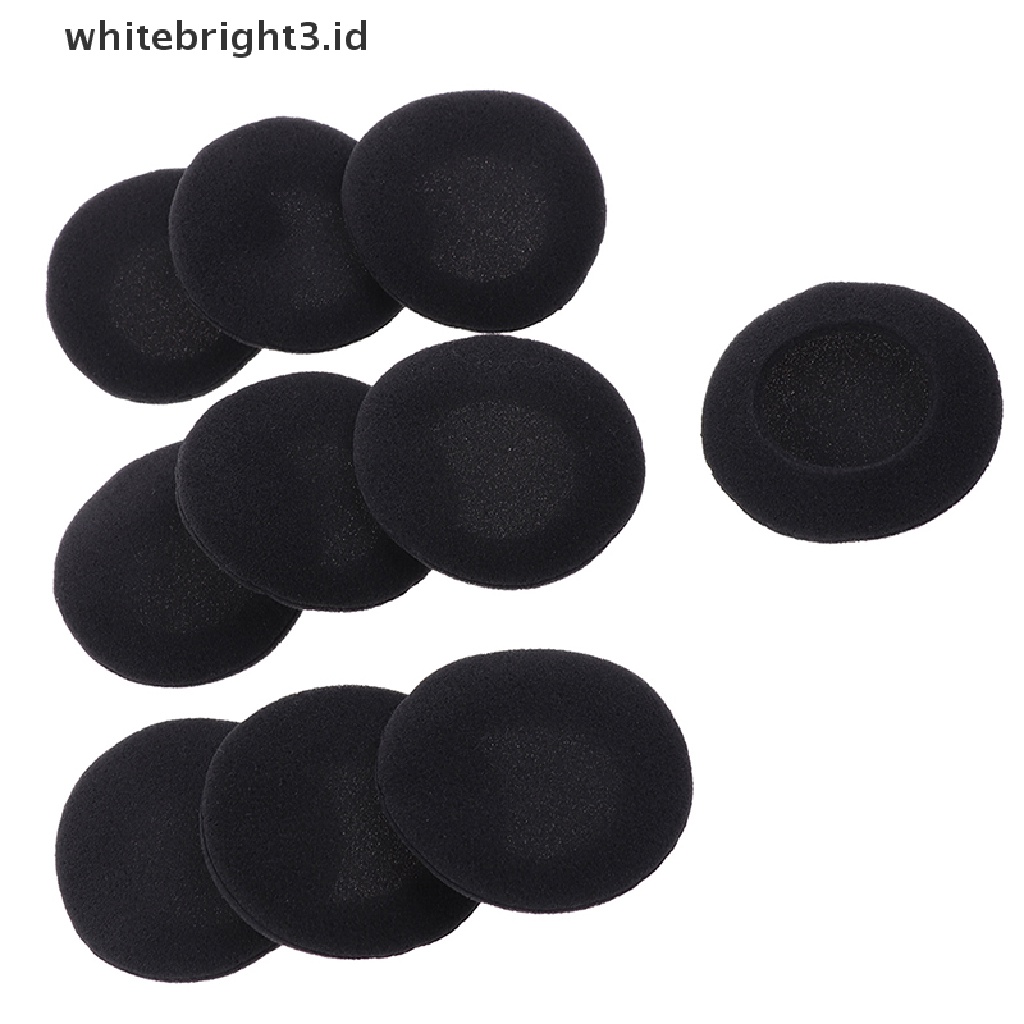 (whitebright3.id) 10pcs Busa Bantalan Telinga Pengganti Ukuran 5cm Untuk Headphone PC131 PX100