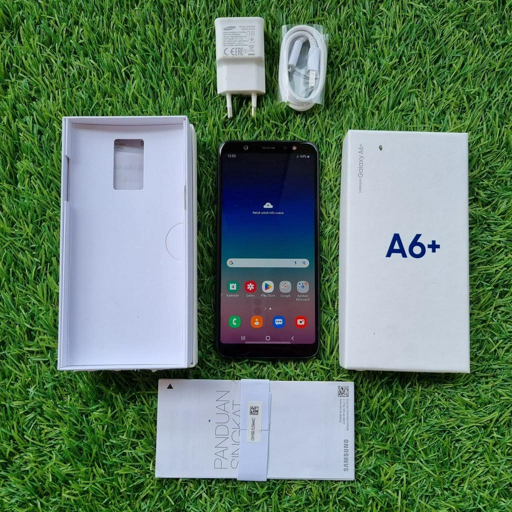 SAMSUNG A6 PLUS SECOND 4/32 GB HP SECOND HANDPHONE SECOND HP SEKEN HP BEKAS HP MURAH