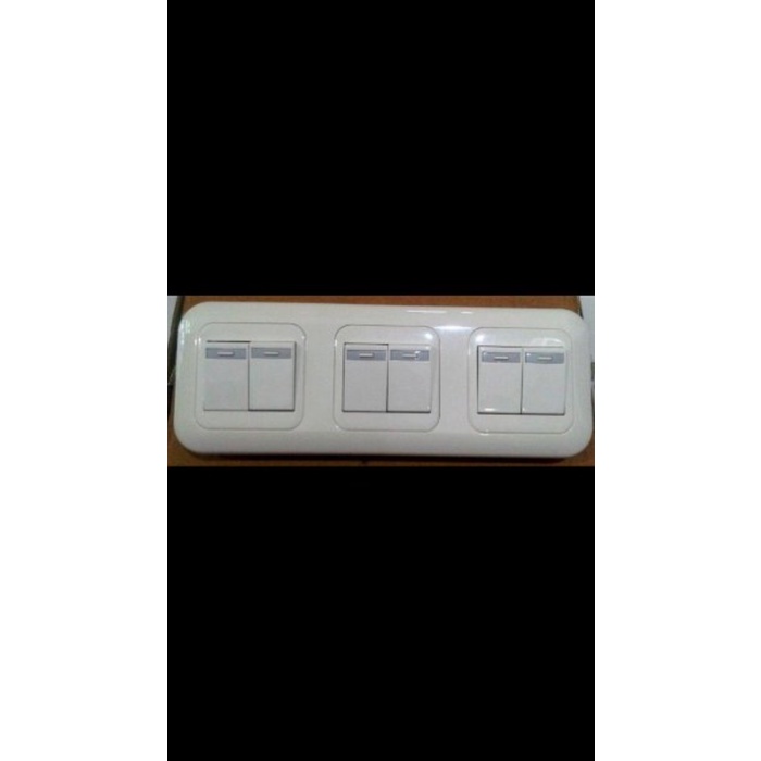 Panasonic Saklar 6 Gang Putih