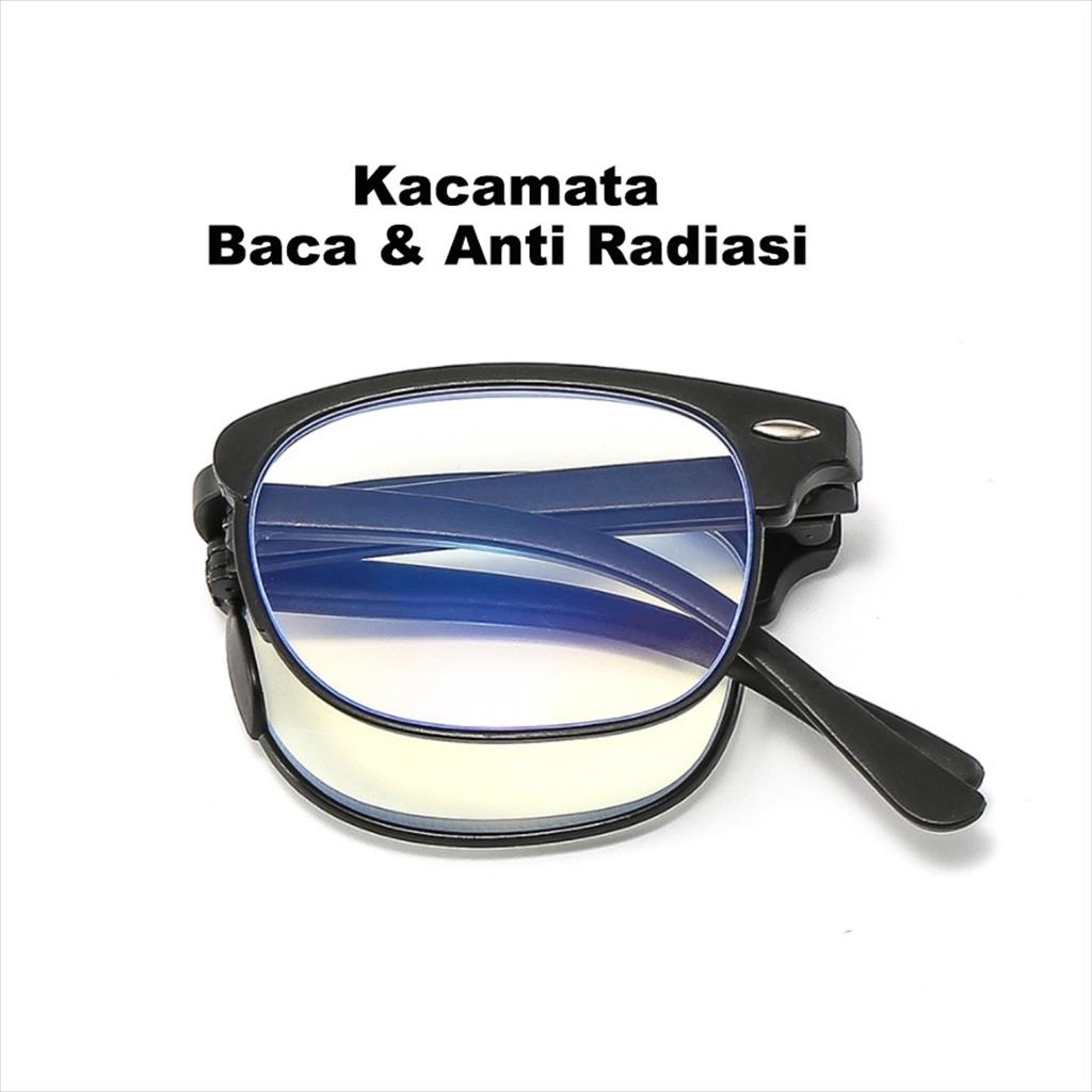 Kacamata Baca Lipat Lensa Plus Anti Radiasi +1.00 s/d + 4.00  Kacamata Pria Reading Glasses 2149 Original