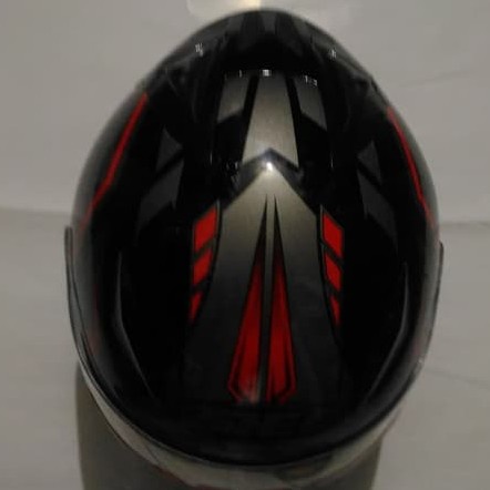 Helm Shel Rover R - 812 Black Red Doff Dan Glossy Termurah