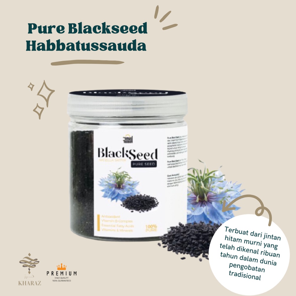 

Habbatussauda Habbatusaudah Jintan Hitam Biji 250gr Murni Asli Original Premium High Quality