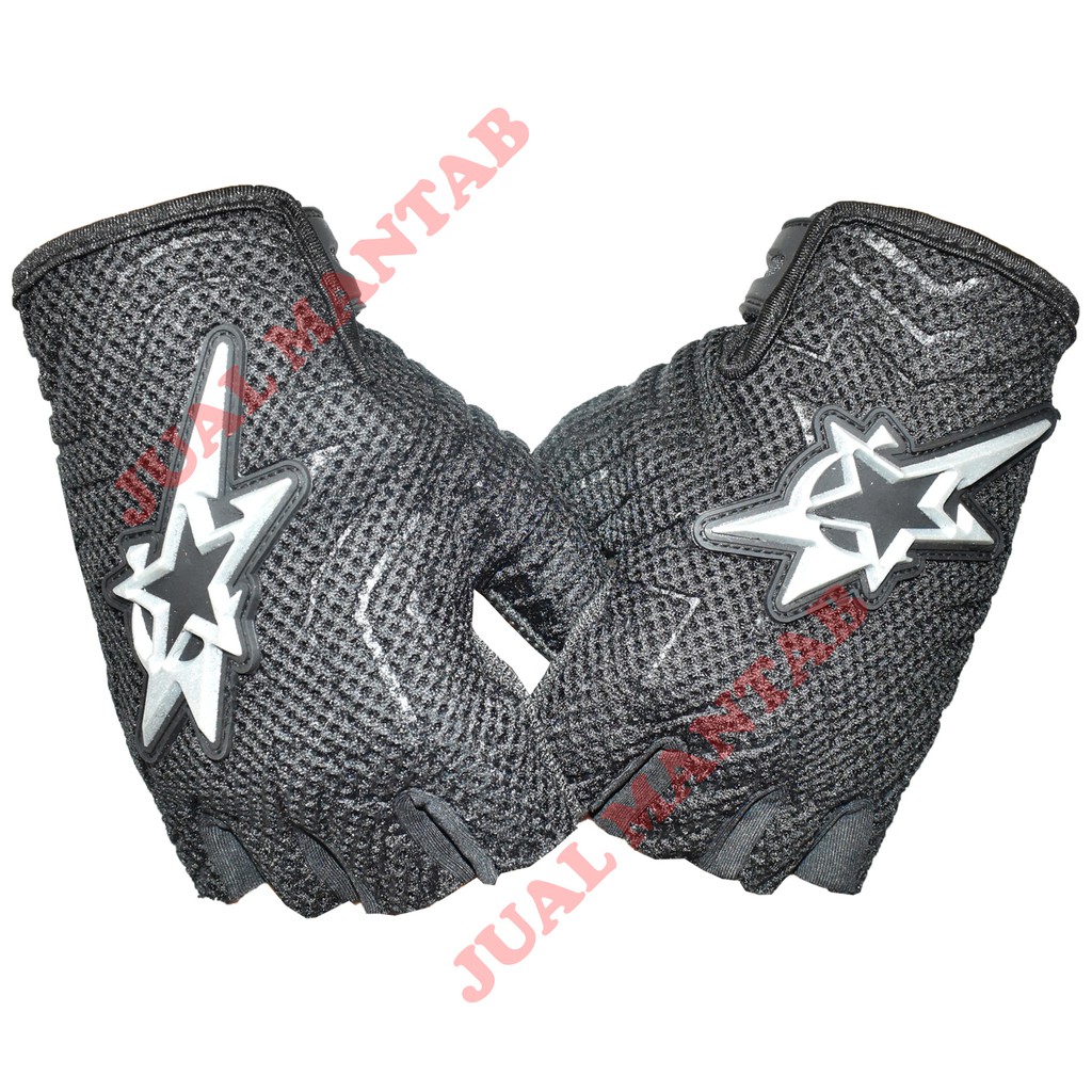 Sarung Tangan Motor l Aksesoris Sarung Tangan GP Star Motif Cakra Half Pendek Murah Sarung Tangan Bikers l Ridding l Motorcycle Glove All Size Murah Best Quality