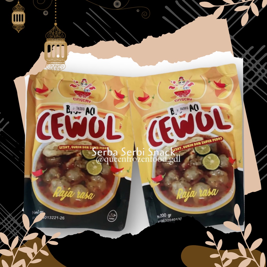 Jual Cingcay Baso Aci Cewul Raja Rasa Netto 200gr Terlaris Shopee