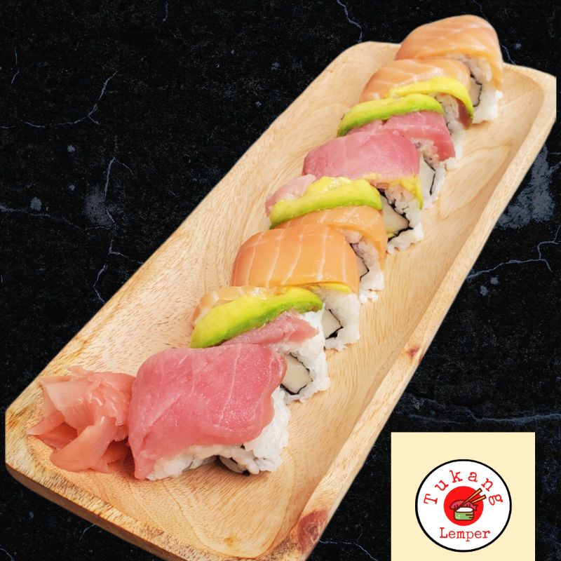 

Sushi Rainbow Roll ( Mentah )