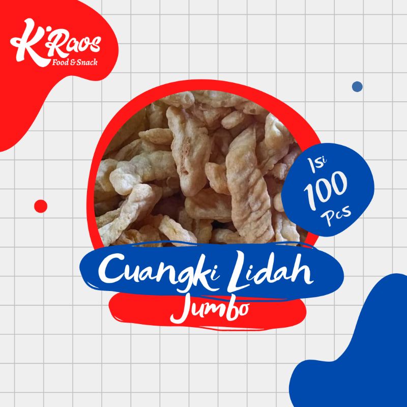 

Cuangki lidah jumbo 1 pack isi 100