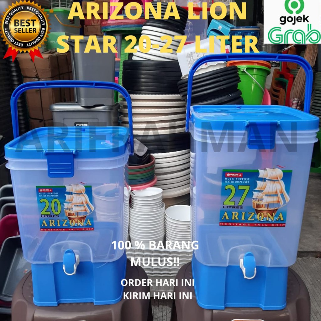 New!! LION STAR- Arizona Water Dispenser Tempat Air 20-27 Liter / Toples Air / Dispenser Air