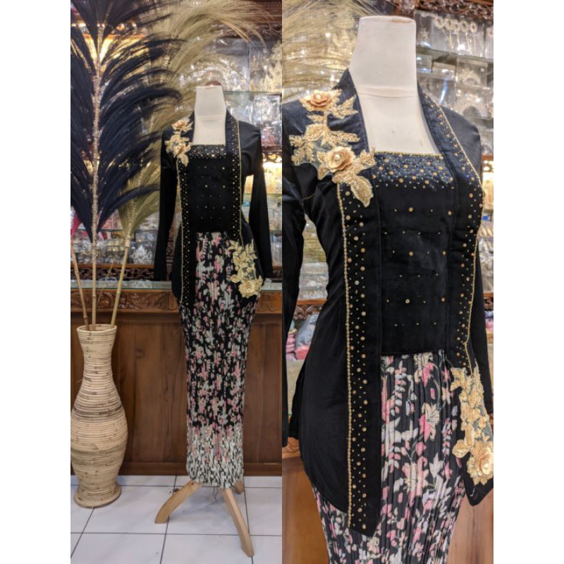 Kebaya Atasan Kutubaru Kebaya Bludru Kutubaru Domas/ibu besan/wisuda/prewedding/kondangan/karnaval/dll