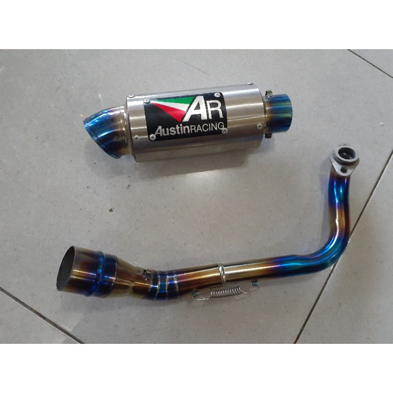 KNALPOT RACING PCX ADV VARIO 150 VARIO 125 BEAT FULLSYSTEM AUSTIN RACING BLUEMOON PROMO