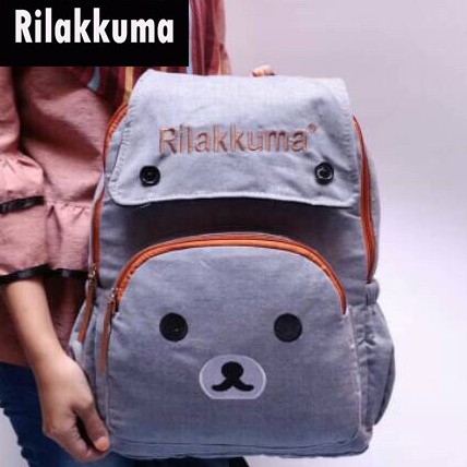 Diskon Tas Ransel Besar Wanita Rilakkum4 premium, tas Ransel Rilakkum4, tas  Ransel import