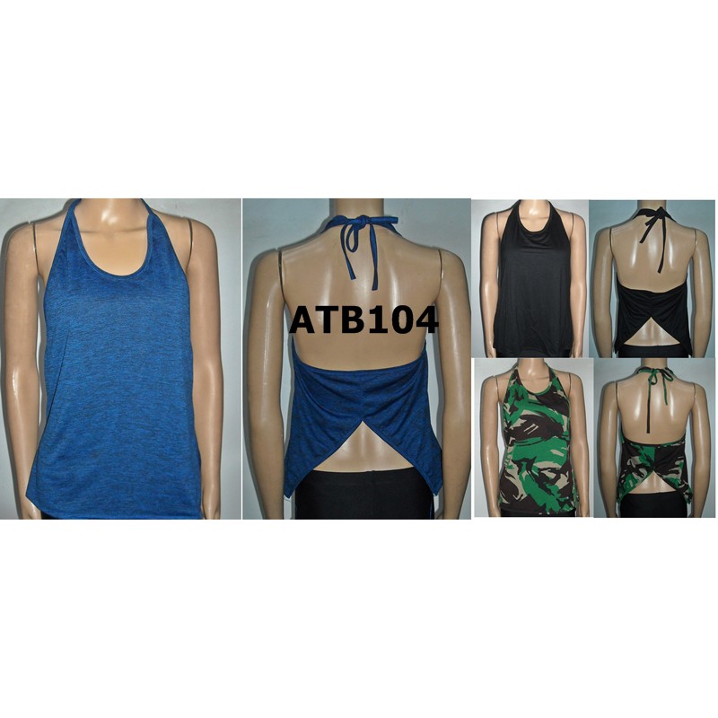 Baju senam Zumba Yoga Dance tanktop Backless